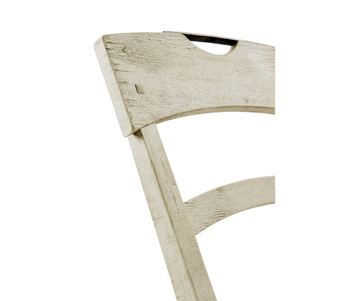 White Wash Dining Chair Rustic Planked - Shambala