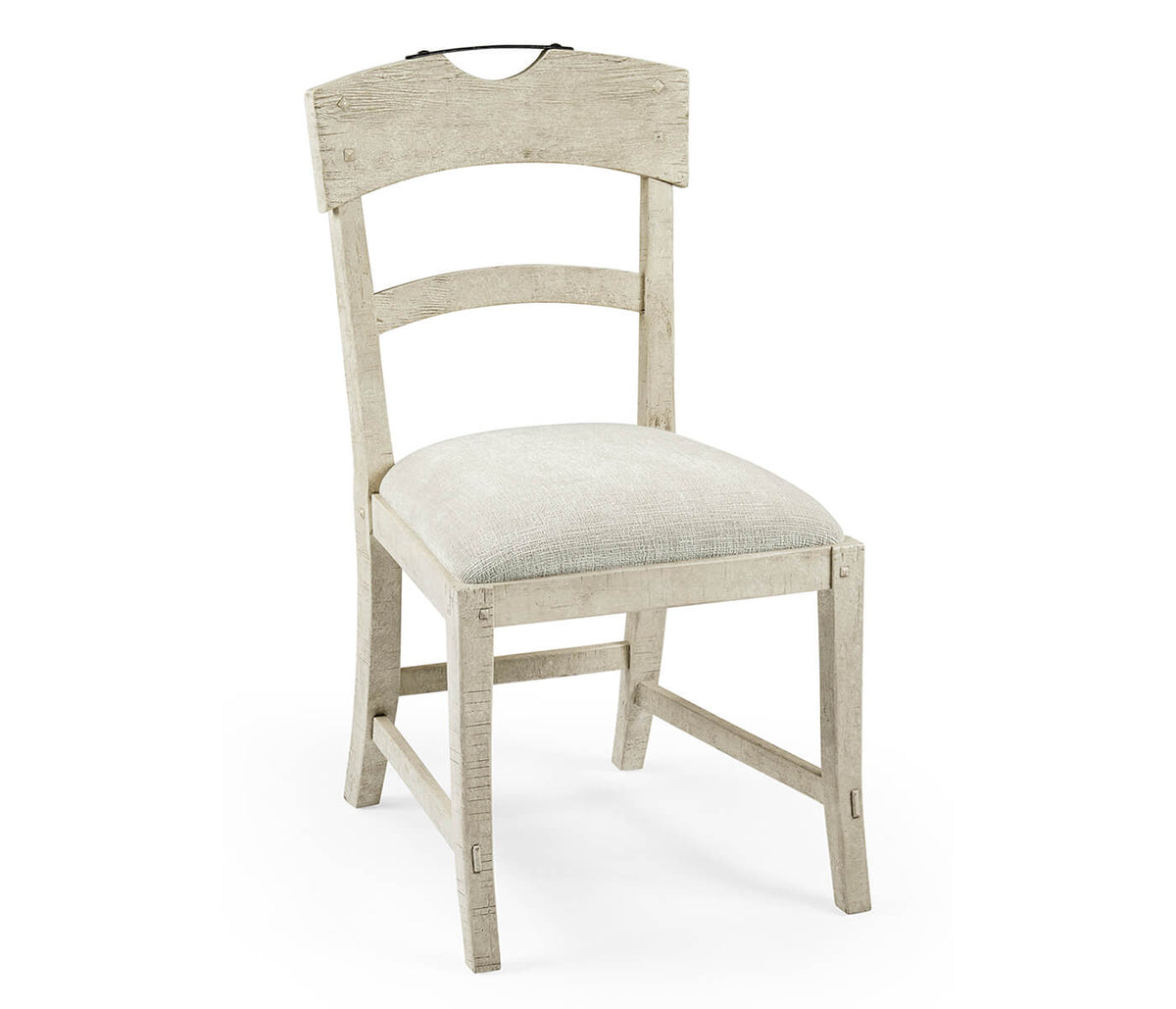 White Wash Dining Chair Rustic Planked - Shambala