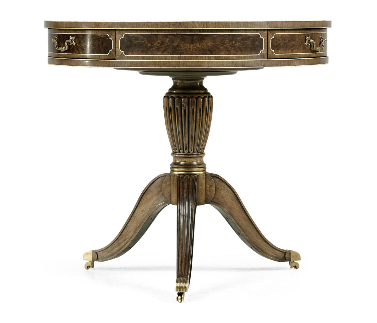 Drum Table Georgian - Bleached