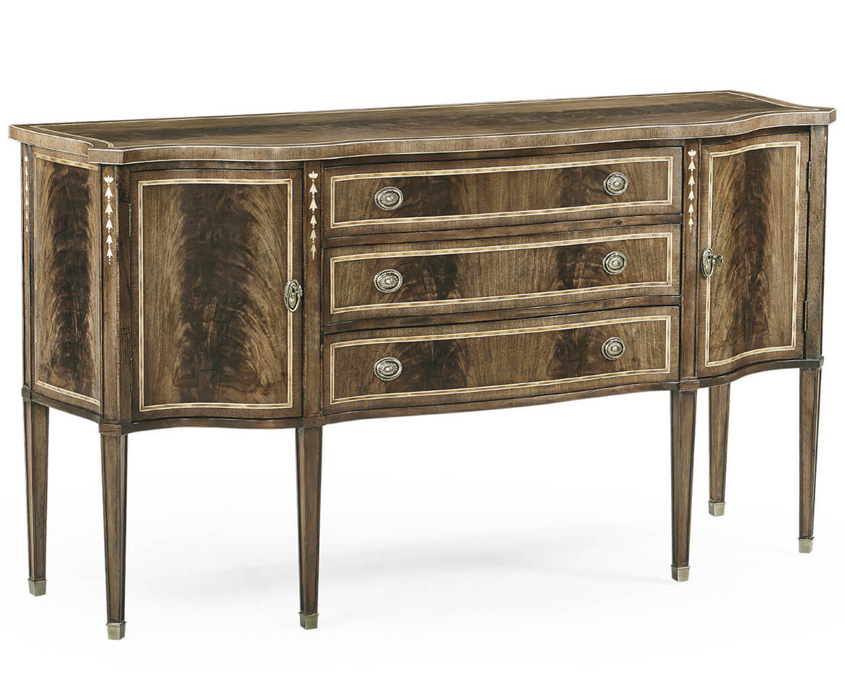 Buckingham Bleached Mahogany Breakfront Sideboard