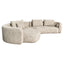 Sofa Angusto natural softweave lounge left