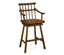 Jonathan Charles Dining Tudor Oak Rustic Bar Stool with Arms House of Isabella UK