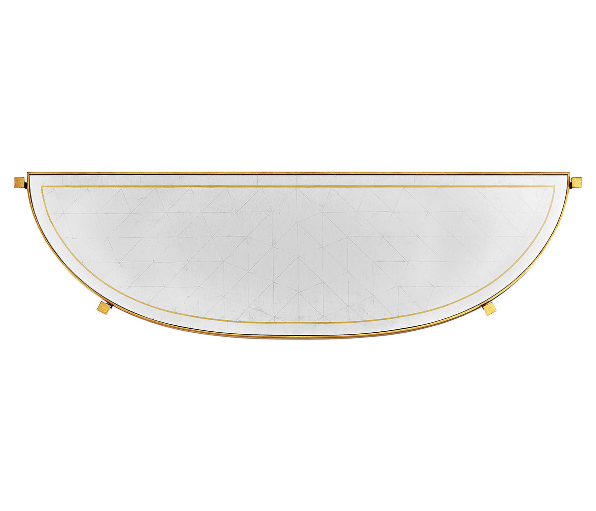 Demilune Console Table Contemporary Gilded - Large.