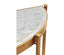 Demilune Console Table Contemporary Gilded - Large.