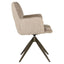 Dining chair Chase cream blockweave swivel