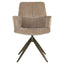 Dining chair Chase cream blockweave swivel