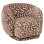 Lounge chair Negreslo brown labyrinth swivel