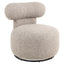 Lounge chair Kaya cayenne brown swivel