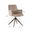 Dining chair Chase cream blockweave swivel