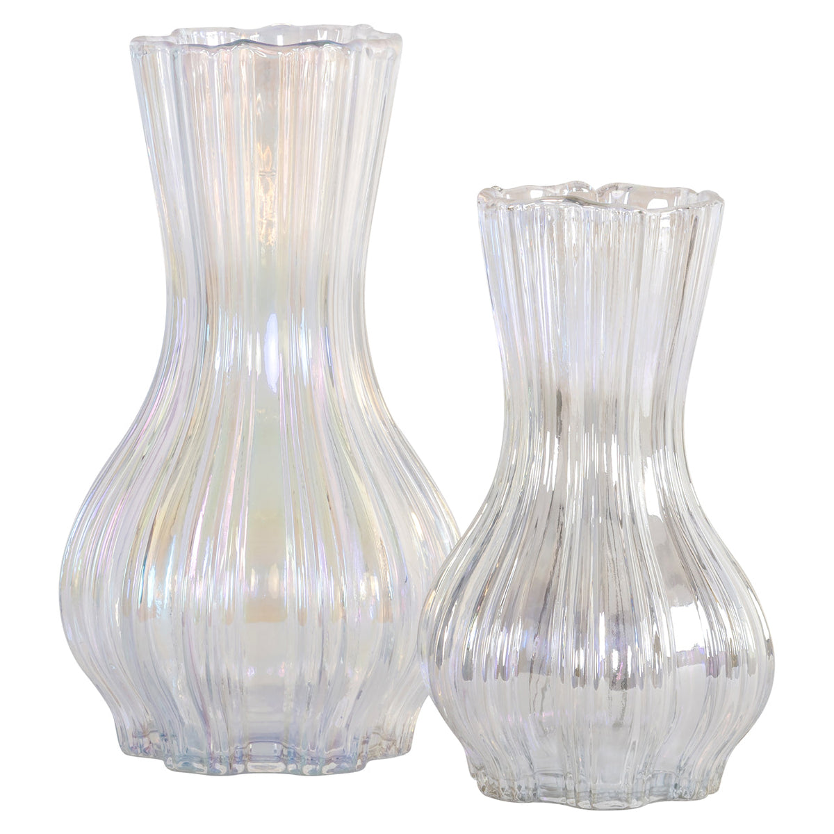 Vase Cracy iridescent large