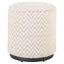 Pouffe & Footstool Lexie beige chevron  45Ø