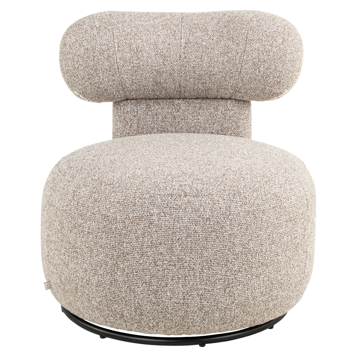Lounge chair Kaya cayenne brown swivel