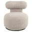 Lounge chair Kaya cayenne brown swivel