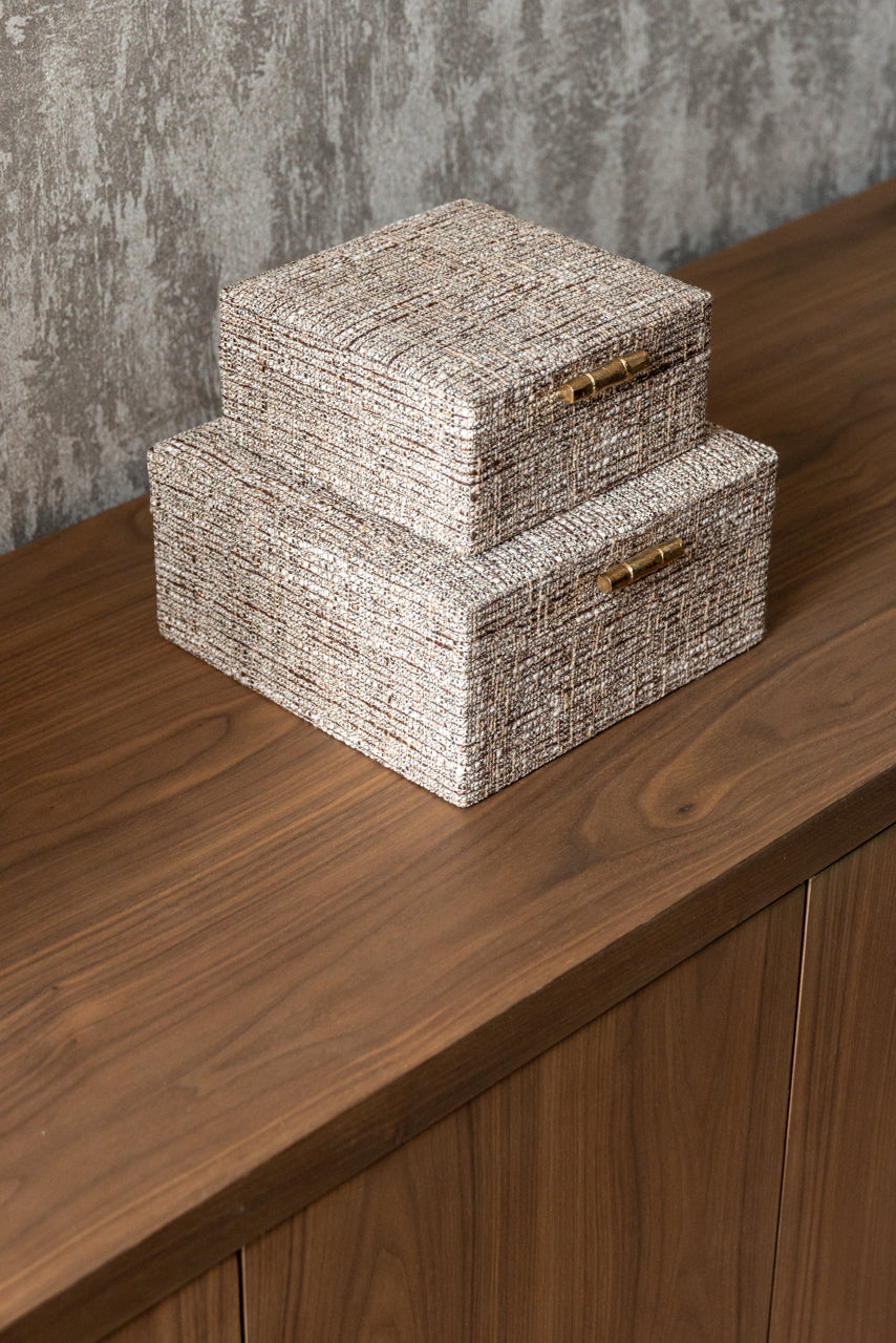 Storage box Chalenny brown large