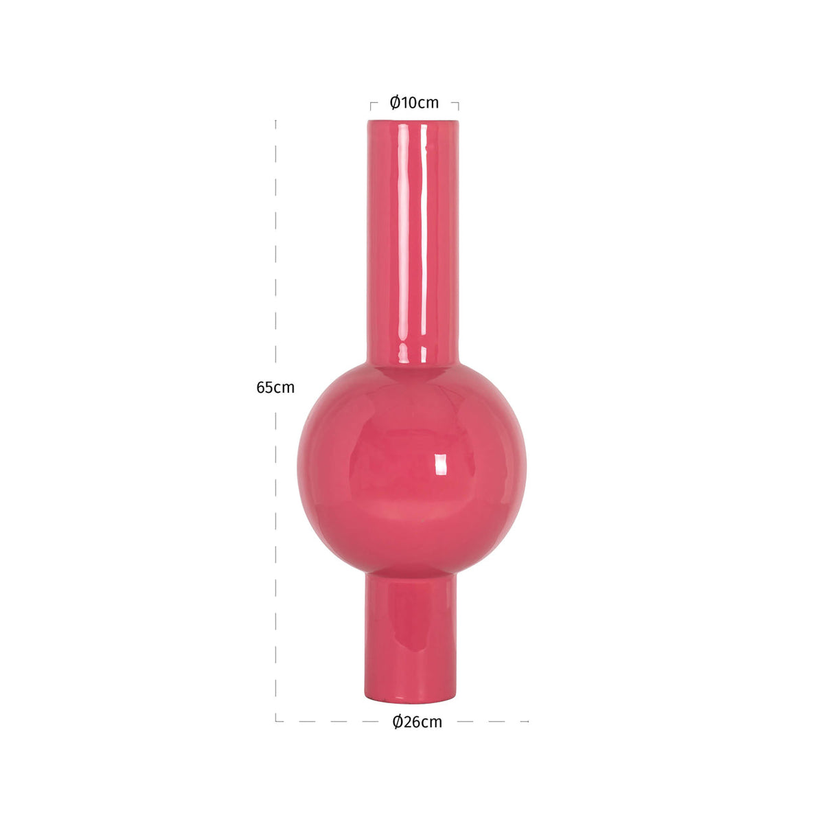 Vase Noura bright pink