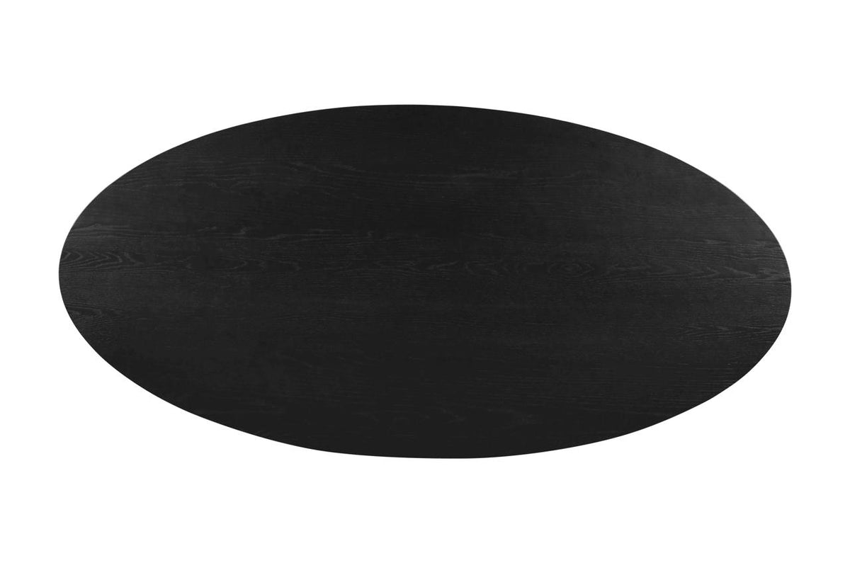 Dining table Rayford black oval 230