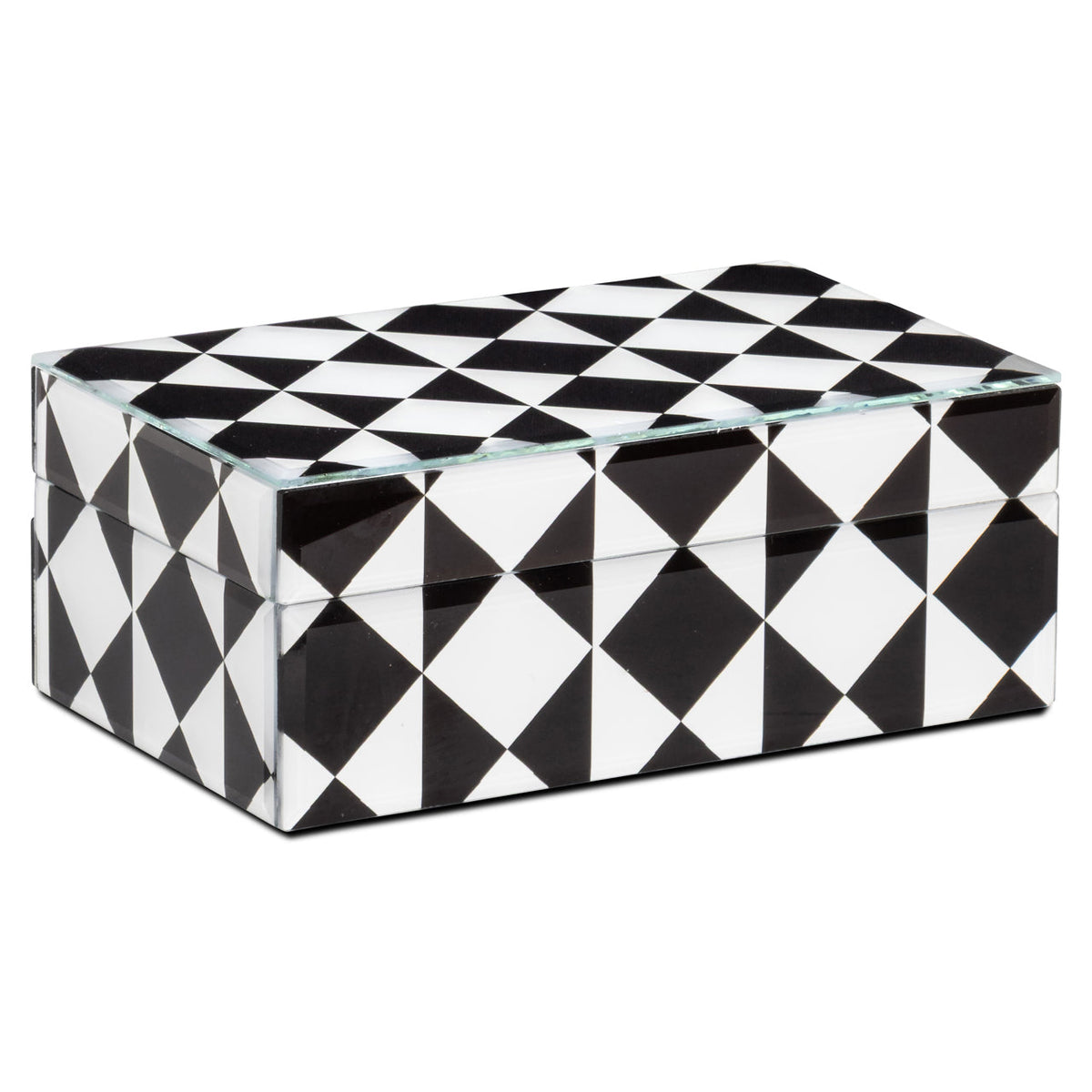 Storage box Silas black/white small