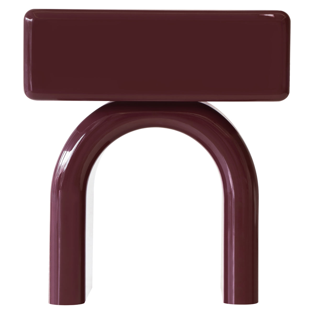 Nightstand Bennet burgundy 1-drawer