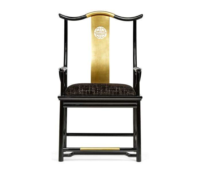 Asian Fusion Dining Armchair in Capriccio