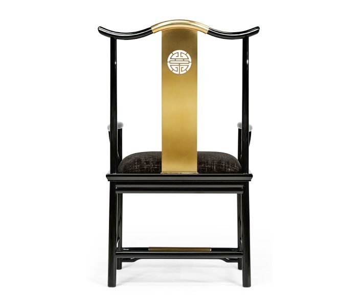 Asian Fusion Dining Armchair in Capriccio