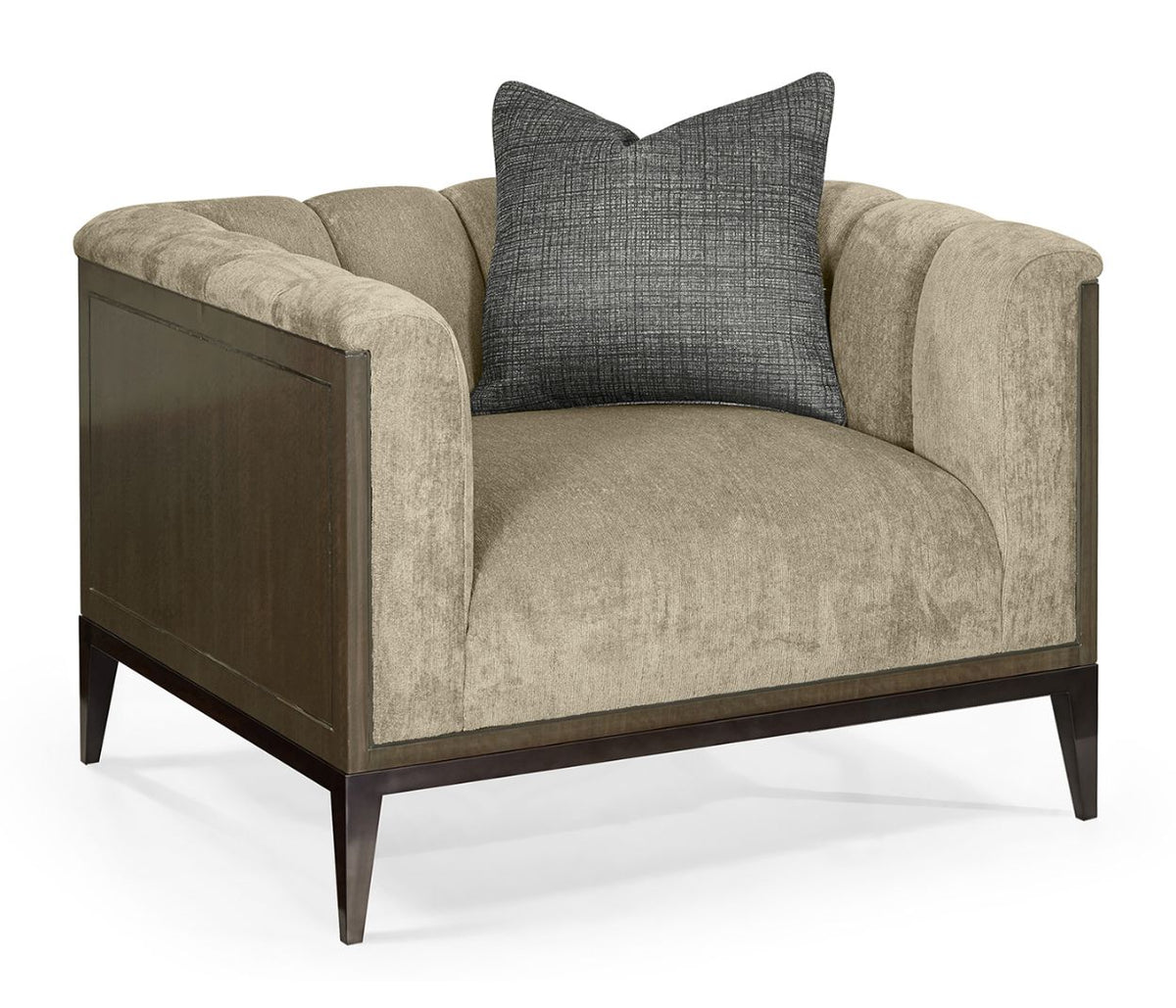 Dark Grey Walnut Armchair