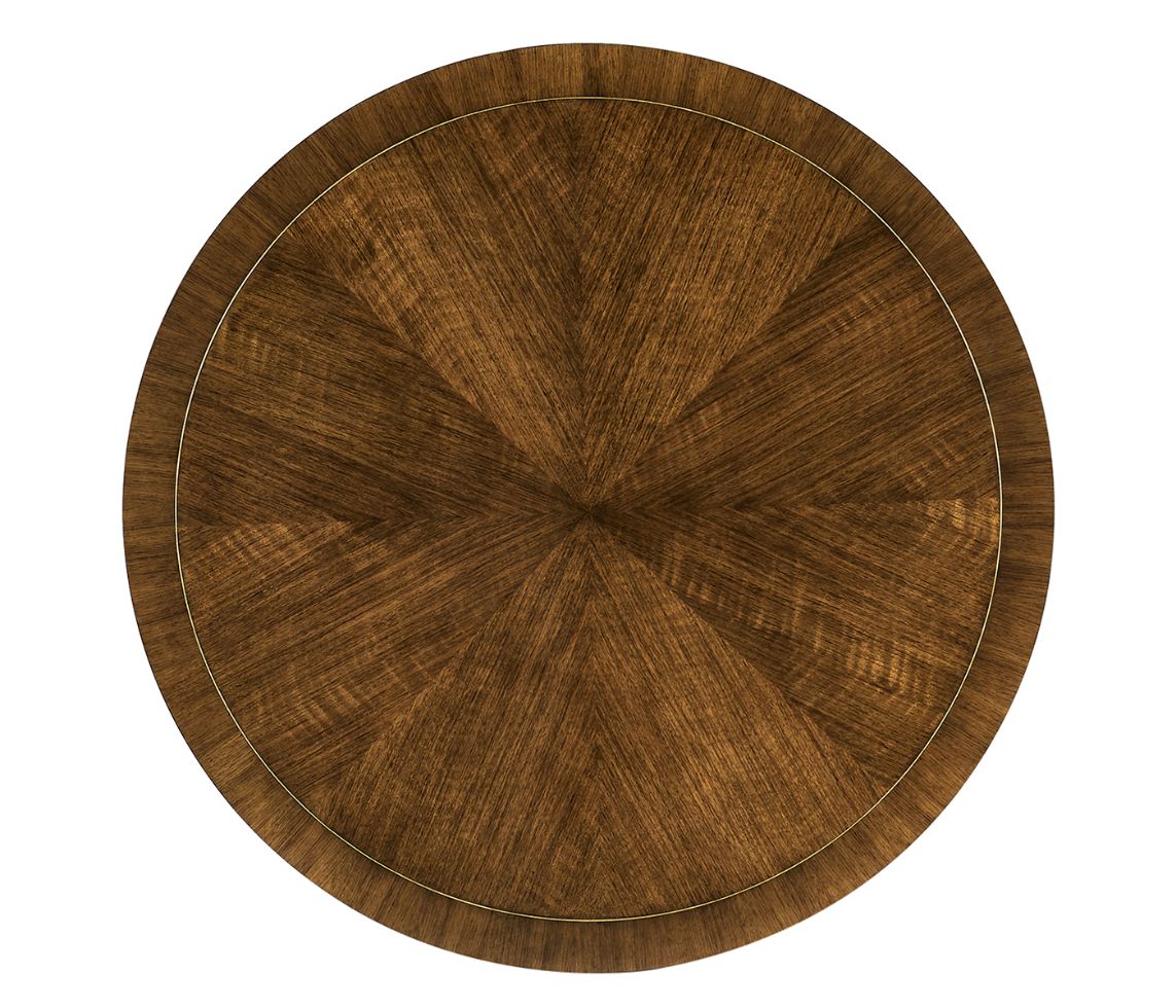 Garonne Round Walnut Coffee Table