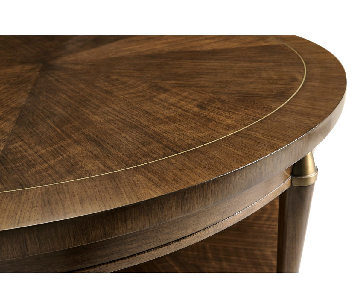 Garonne Round Walnut Coffee Table