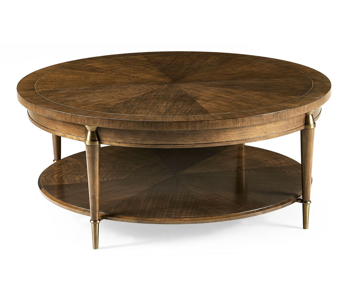 Garonne Round Walnut Coffee Table