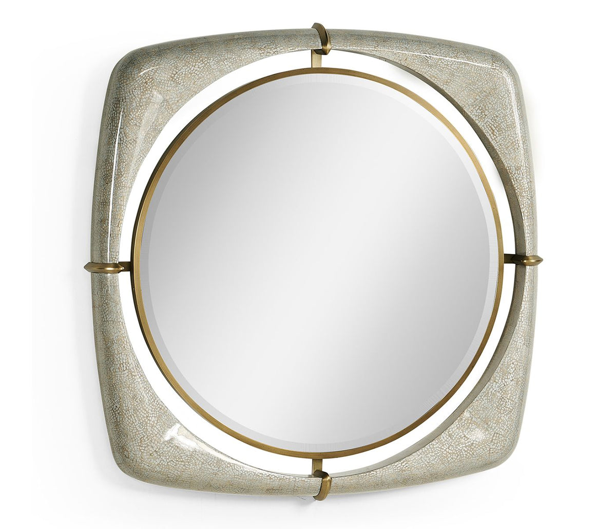 Garonne Eggshell Framed Mirror - Small