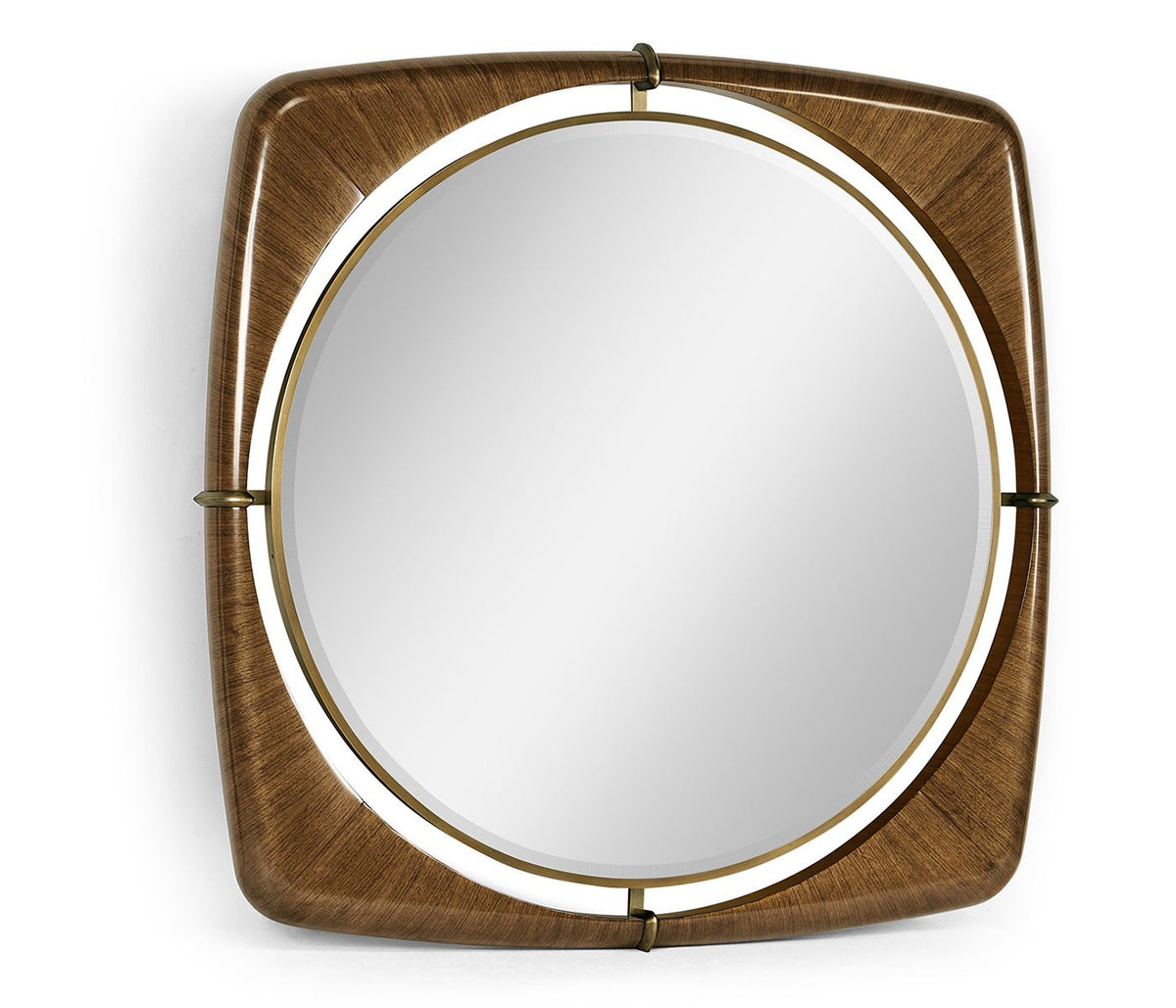 Garonne Walnut Framed Mirror - Large