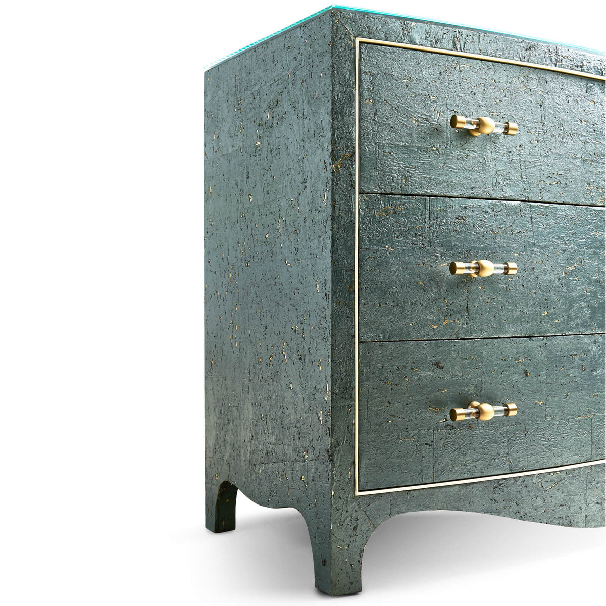 Suberin Cork Bow Front Chest of Drawers