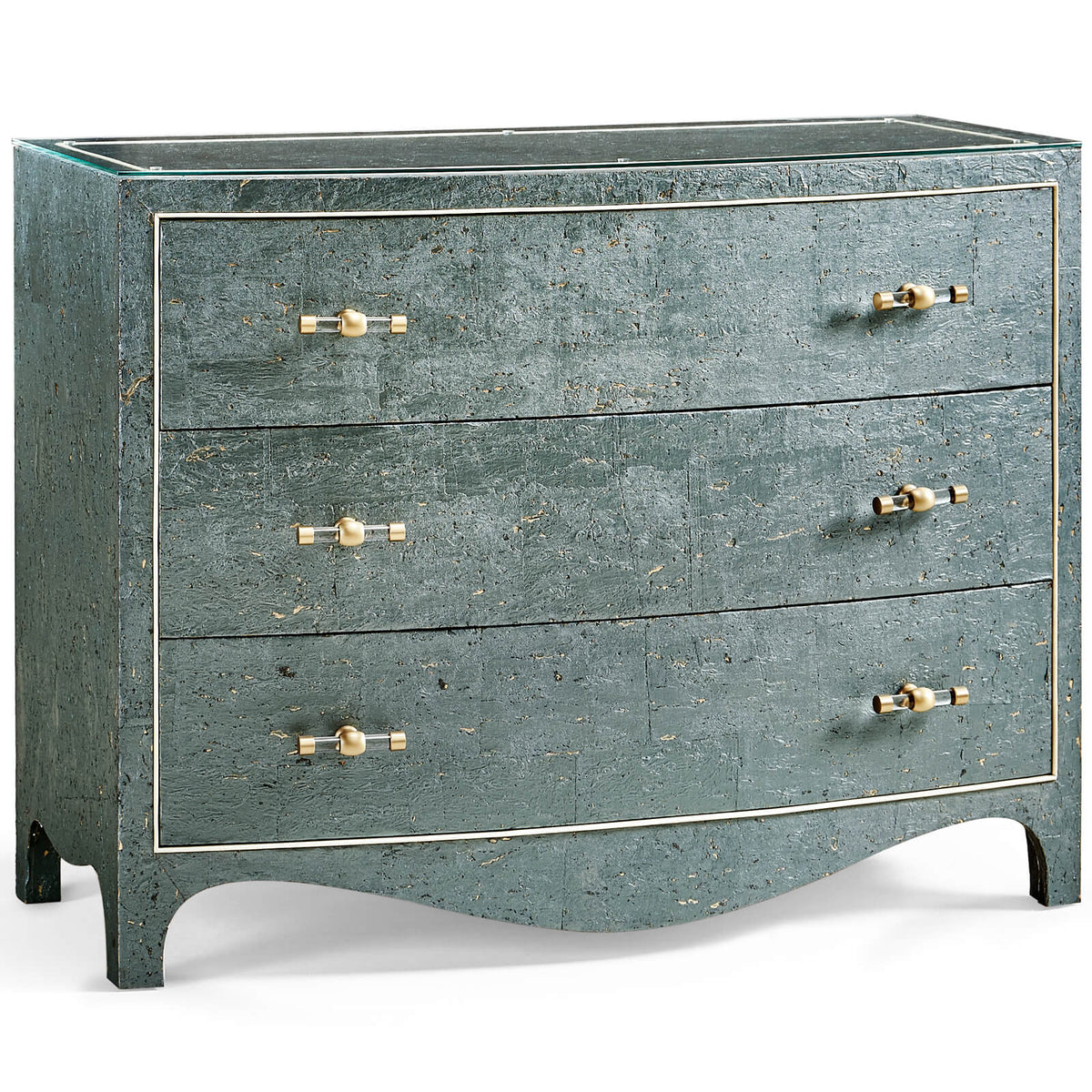 Suberin Cork Bow Front Chest of Drawers