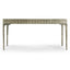 Cnoidal Cane Carved Metal Desk