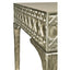 Cnoidal Cane Carved Metal Desk