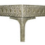 Cnoidal Cane Carved Metal Desk