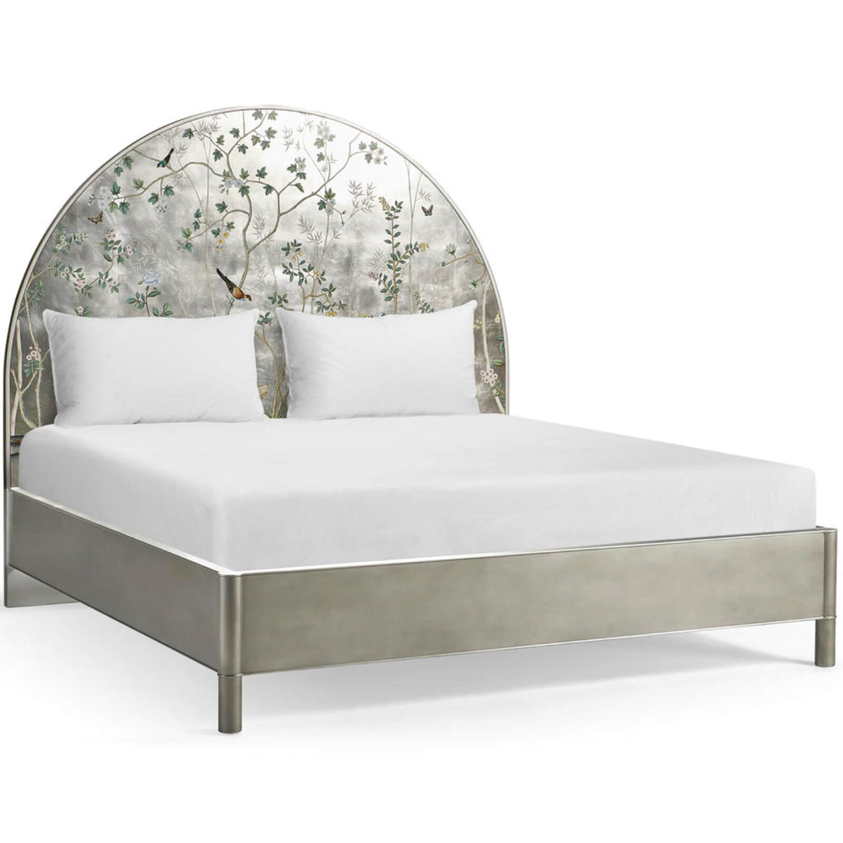 Shimmering Moon Half Round Panel Bed