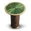 Verdure Round Side Table in Jade Green