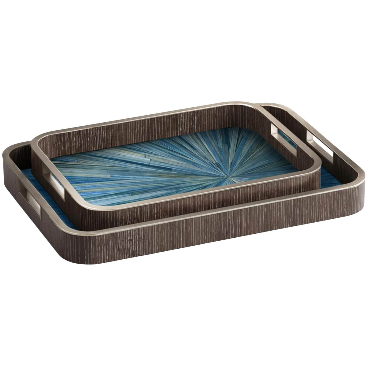 Sapphire Rectangular Tray - Set of 2