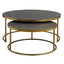 Aragon Nesting Coffee Tables in Grey Set of 2