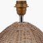 Raffles Large Rattan Cream Wash Table Lamp Base