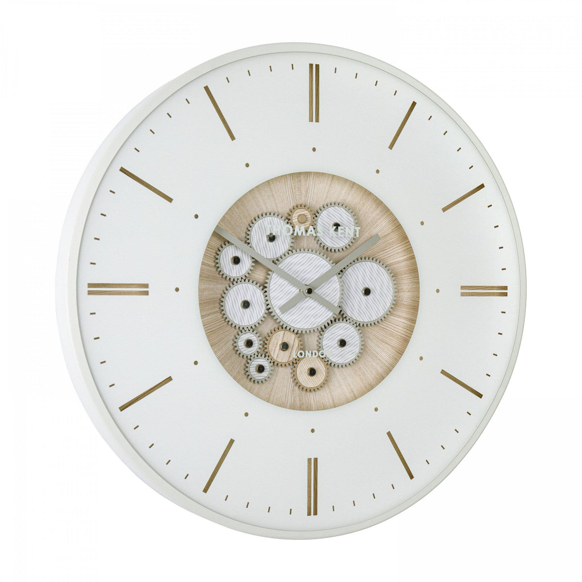 Clocksmith Wall Clock Cog Ivory