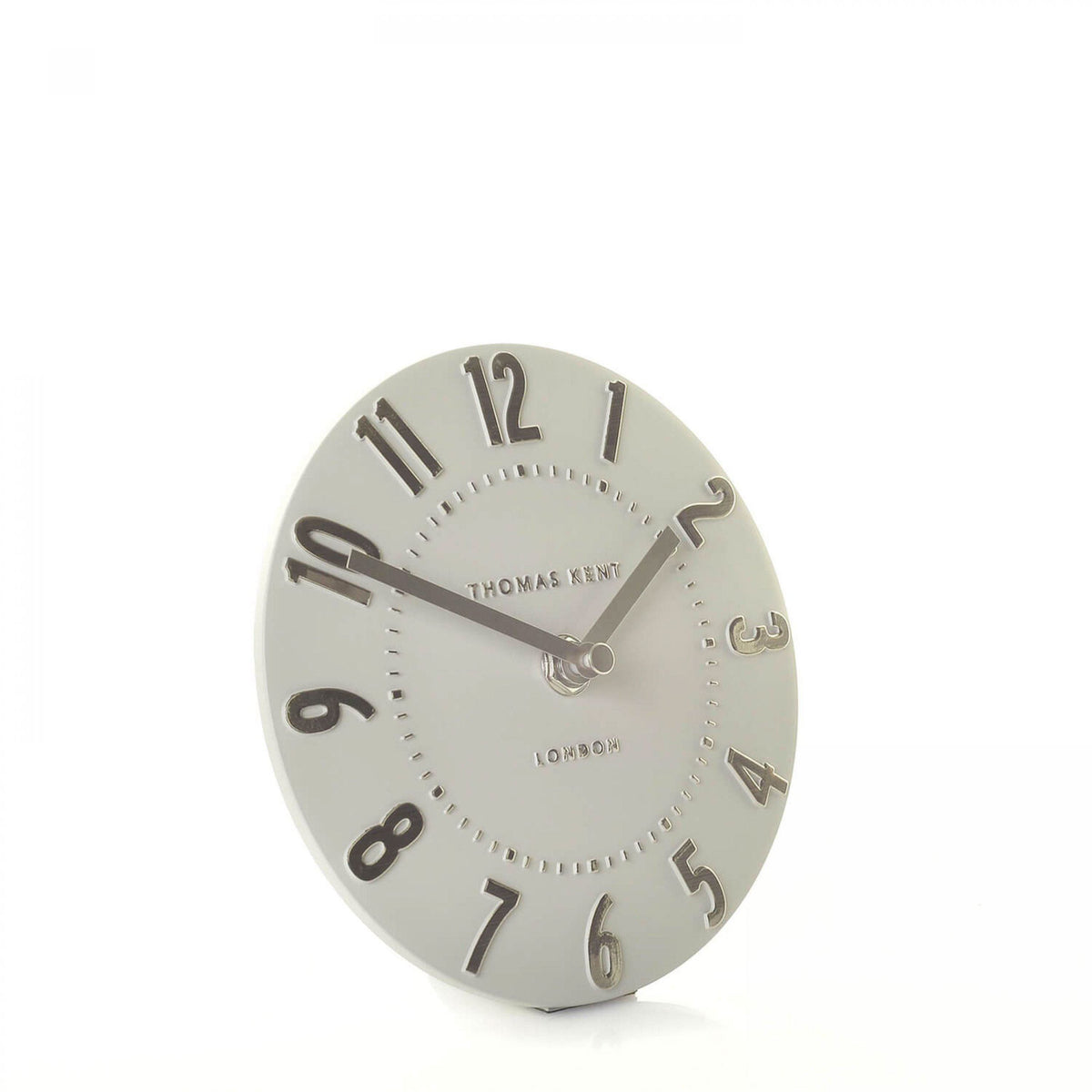 Mulberry Mantel Clock Silver Cloud