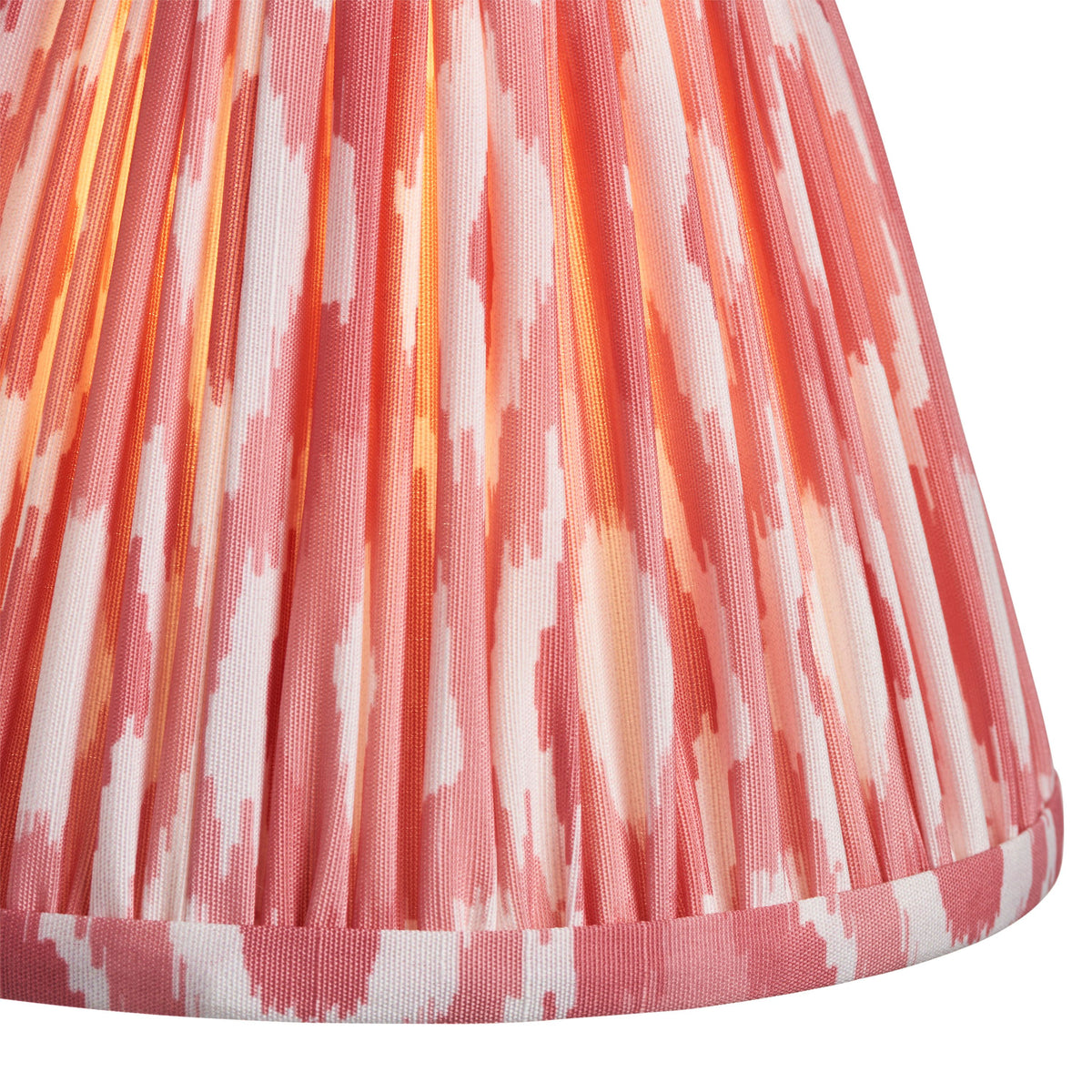 Ikat Shade Coral Pink Fabric 16cm