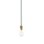 Eltham 1 Pendant Brushed Aged Brass Blue Flex