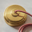 Eltham 1 Pendant Brushed Aged Brass Red Flex