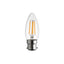 B22 LED Filament Candle Clear Glass