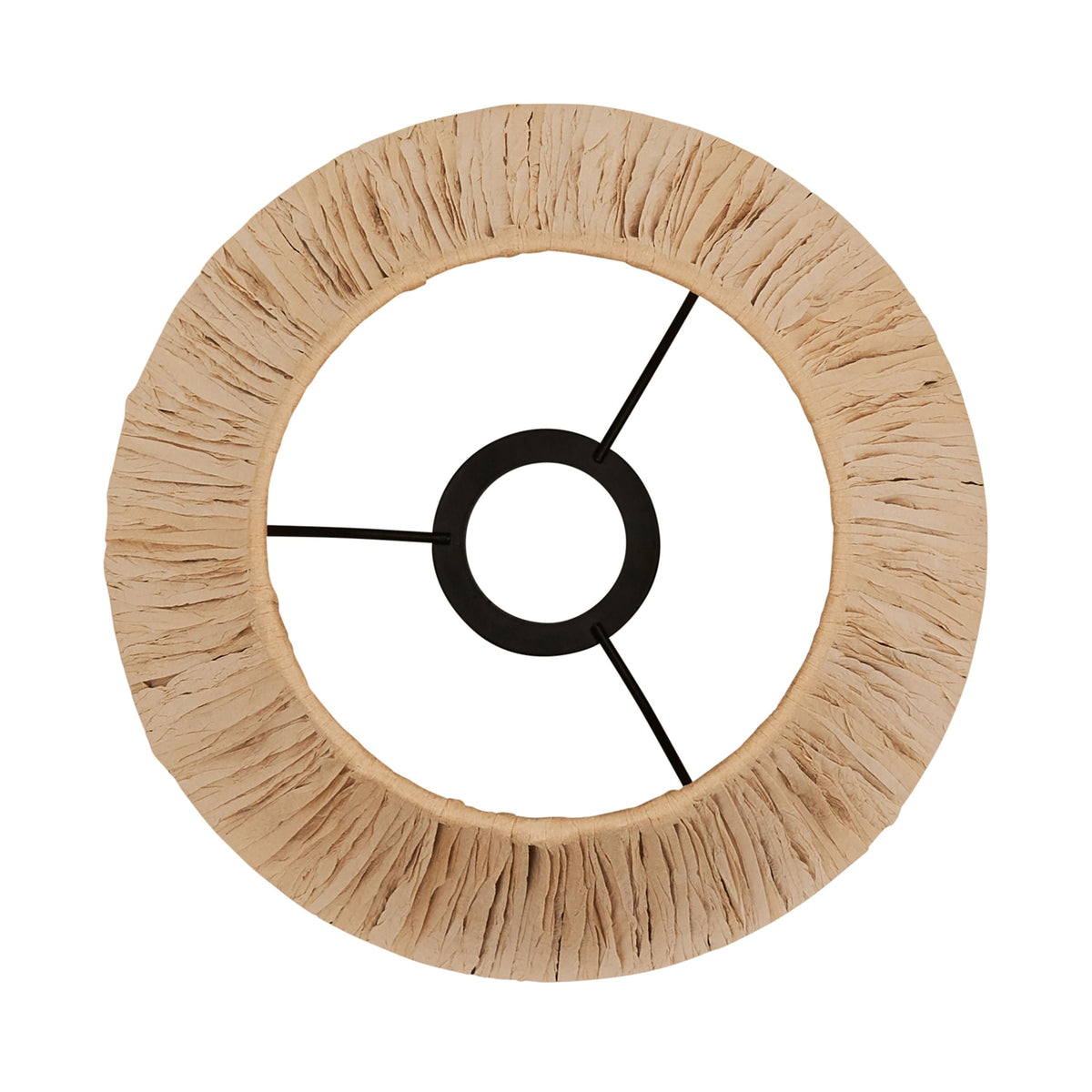 Raffia Tapered Shade Natural 24cm