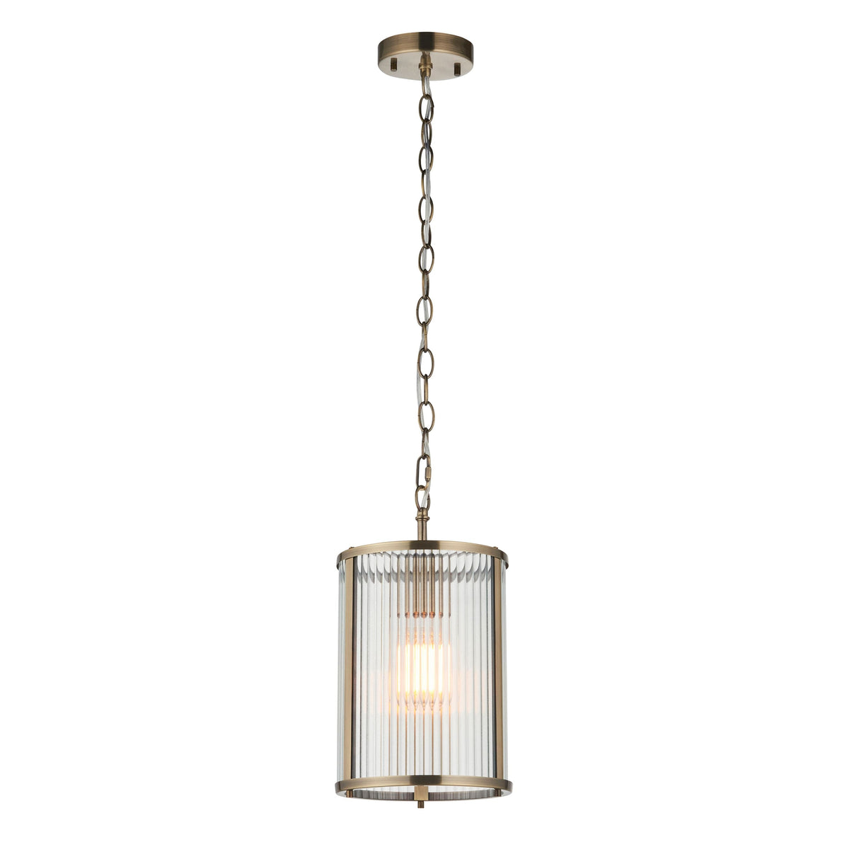 Ridgeton 1 Pendant Light Antique Brass