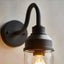 Truro Wall Light Textured Black