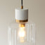 Travi 1 Pendant Light White Volakas Marble